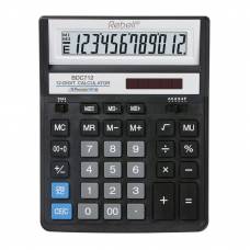 Калькулятор Rebell BDC-712 BK BX 12 розрядов бухгалтерский  черный 506504
