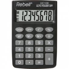 Калькулятор Rebell HC-108BX кишеньковий 8розрядов