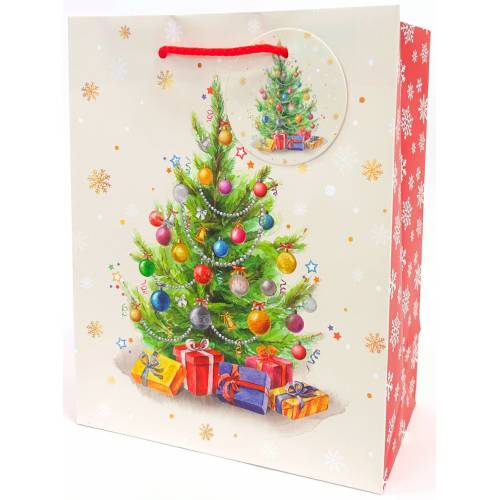 Пакет подарунковий Fresh 18*23*10м 500850 новорічний дизайн в асортименті