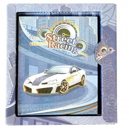 Блокнот ТМ Одесса A6 тверда обкладинка в коробке 4025 лінія STREET RACING РОЗПРОДАЖ