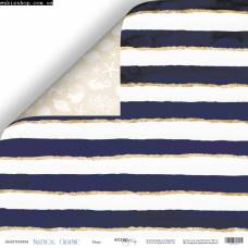 Бумага Scrapmir с рис двухстор 30*30см 190г/м2 SM5700004 Nautical Graphic Море