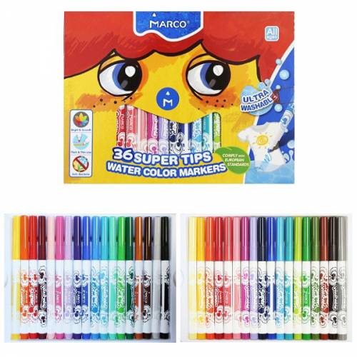 Фломастеры Marco 1632-36CB 36цв Super Washable Jambo