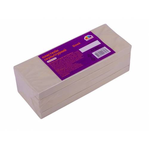 Пластилін скульптурний Gamma UA Творчість 800г білий 8980011