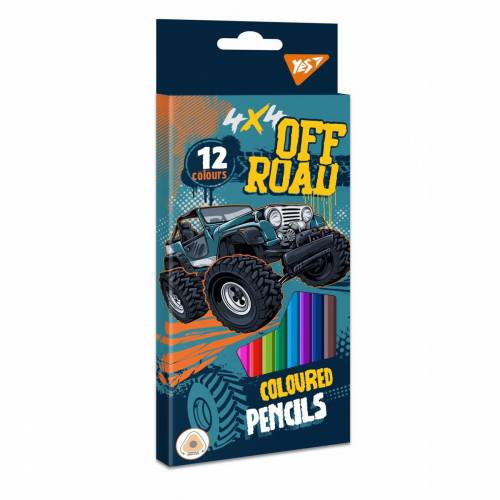 Цветные карандаши 1вересня 12цв 290585 Off Road