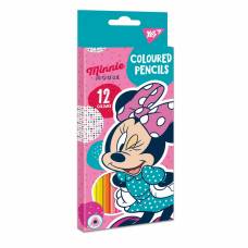 Цветные карандаши 1вересня 12цв 290593 Minnie Mouse