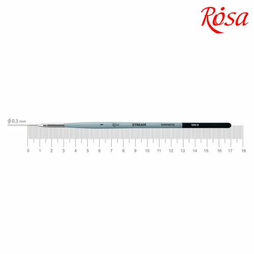 Кисть Rosa синтетика лайнер STREAM 123/3 № 1 Кисть Rosa синтетика лайнер STREAM 123/3 № 1