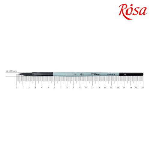Пензель Rosa синтетика плоский саблевидний, даггер STREAM 143 № 2