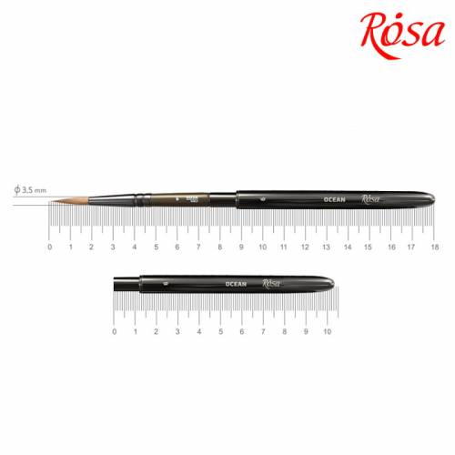 Кисть Rosa соболь круглая TRAVEL BRUSH, OCEAN 168 № 6 