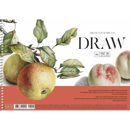 Альбом для малювання Школярик Muse формат А4 30л спіраль PB-SC-030-306 Drawing