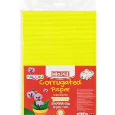 Гофрокартон Maxi А4 160г/м2 MX61901 Неон жовтий (1 аркуш)