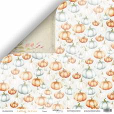 Бумага Scrapmir с рис двухстор 30*30см 190г/м2 SM5800004 Falling in Love Тыква