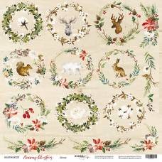 Бумага Scrapmir с рис одностор 30*30см 190г/м2 SM5900023 Merry Christmas Декор