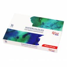 Набір акварельних фарб Rosa Studio 16кол кювета картон 340204