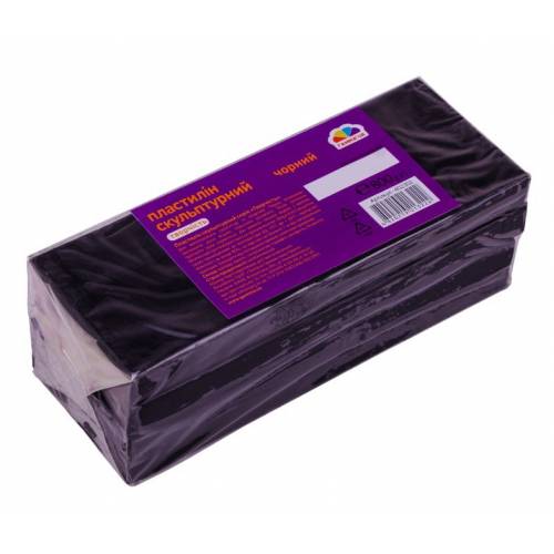 Пластилін скульптурний Gamma UA Творчість 800г чорний 402302 СУПЕР ЦІНА!