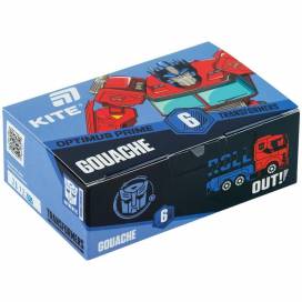 Набор гуашевых красок Kite 6цв 20мл TF26-062 Transformers