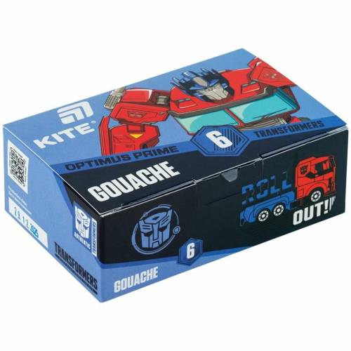 Набор гуашевых красок Kite 6цв 20мл TF26-062 Transformers