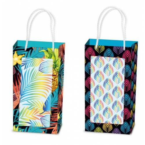 Пакет подарунковий Fresh 11*37*8см 20145/46 картон, фольга под бутылку