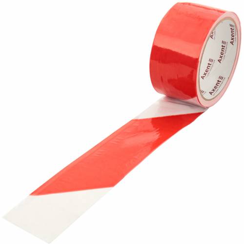Скотч упаковочный цветной 50м Axent ширина 48мм лента сигнальная 3045-A