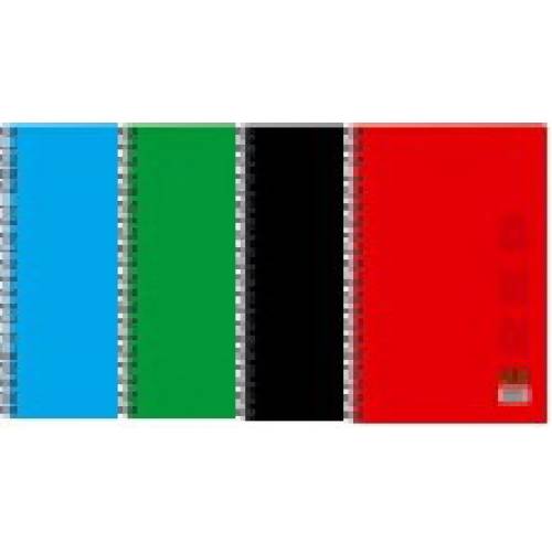 Зошит формат A4  80арк Офорт спіраль сбоку Color КВ4480-001/009/010