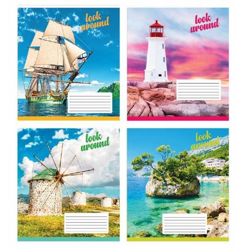 Тетрадь 12л. линия Полиграфист 525 Мандри 