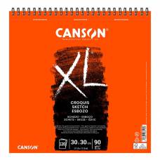 Альбом для ескізів Canson XL Sketch Pad 90г/м 30*30см 120 аркушів спіраль C200787117