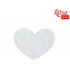 Декор. елемент: Фетрові заготовки Rosa Talent „Серця 4“ 6х4,7см 10шт