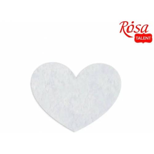 Декор. елемент: Фетрові заготовки Rosa Talent „Серця 4“ 6х4,7см 10шт