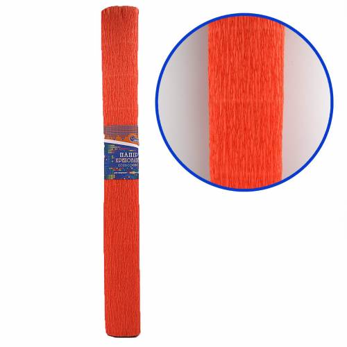 Папір гофрований Josef KR-150-8045 Персиковий 95г / м2 в рулоні (крепова)