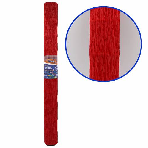 Папір гофрований Josef KR-150-8047 Темно червоний 95г / м2 в рулоні (крепова) Папір гофрований Josef KR-150-8047 Темно червоний 95г / м2 в рулоні (крепова)