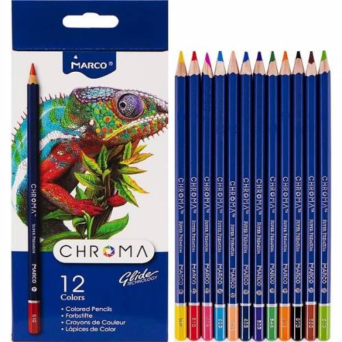 Цветные карандаши  Marco 12цв. 8010-12CB Chroma 