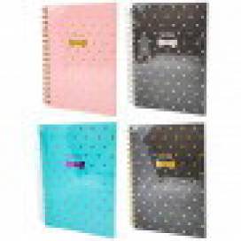Блокнот Астра A5 тверда обкл., пружина "Горошки" ТОП-2