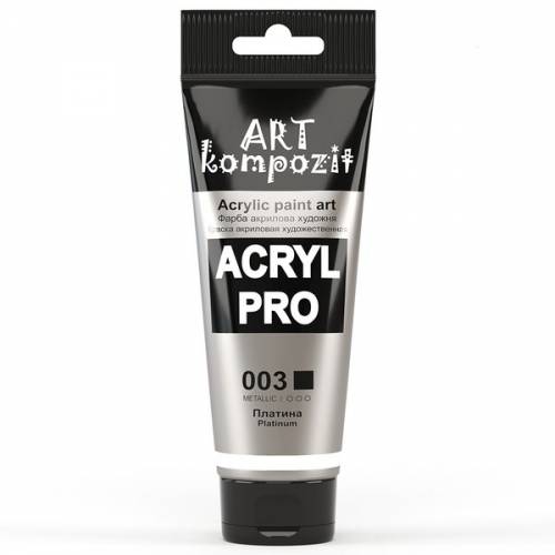 Краска акриловая Art Kompozit 75мл 003 Платина Краска акриловая Art Kompozit 75мл 003 Платина