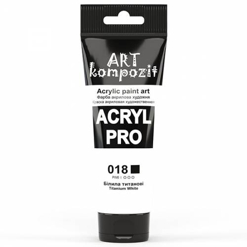 Краска акриловая Art Kompozit 75мл 018 Белила титановые Краска акриловая Art Kompozit 75мл 018 Белила титановые