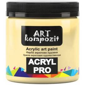 Краска акриловая для живописи и декора Art Kompozit 430мл 107 Неаполитанская жёлтая тёмная 