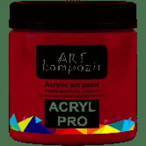 Краска акриловая Art Kompozit 430мл 256 Кадмий красный (ВИГОТОВЛЕННЯ 2021р)
