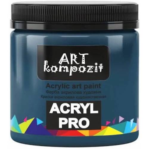 Краска акриловая Art Kompozit 430мл 409 Сине- зеленая  (ВИГОТОВЛЕННЯ 2021р)