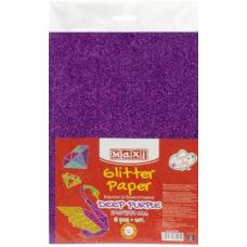 Цветной картон Maxi А4 290г/м2 MX61925 с блёстками фиолетовый (1 лист)