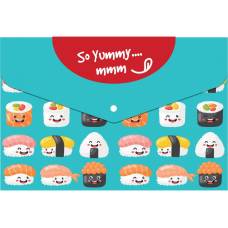 Папка Optima на кнопц А4і O35220 Sushi
