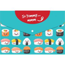 Папка Optima на кнопц А4і O35220 Sushi