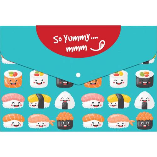 Папка Optima на кнопц А4і O35220 Sushi
