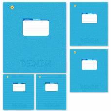 Тетрадь 12л. линия Тетрада 02187 джинсовый фон