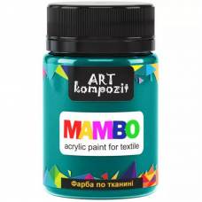 Краска Mambo Art Kompozit акриловая для ткани 50 мл 13 зелёный тёмный Краска Mambo Art Kompozit акриловая для ткани 50 мл 13 зелёный тёмный