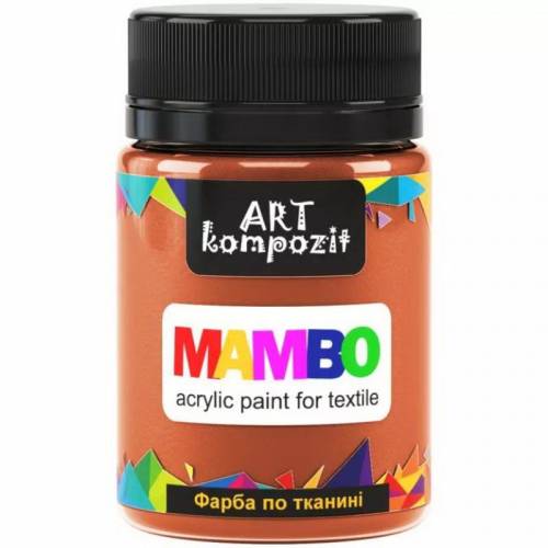Фарба Mambo Art Kompozit акрилова для тканини 50 мл  5 оранжевий