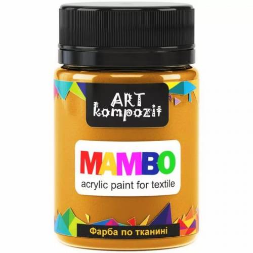 Фарба Mambo Art Kompozit акрилова для тканини 50 мл  6 охра жовта