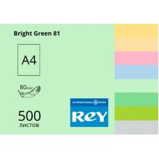 Бумага цветная ксероксная A4 80гр/м2 500л REY Adagio средн Bright Green 81 ярко-зеленый Бумага цветная ксероксная A4 80гр/м2 500л REY Adagio средн Bright Green 81 ярко-зеленый