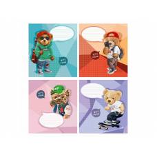 Тетрадь 12л. линия Полиграфист 603 Мишки