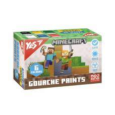 Набір гуашевих фарб YES 6кол 20мл Minecraft 230405 Набір гуашевих фарб YES 6кол 20мл Minecraft 230405