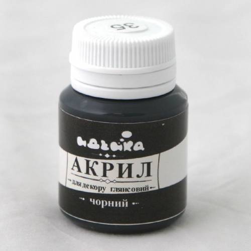 Краска акриловая Идейка 20мл 98235 Чёрная