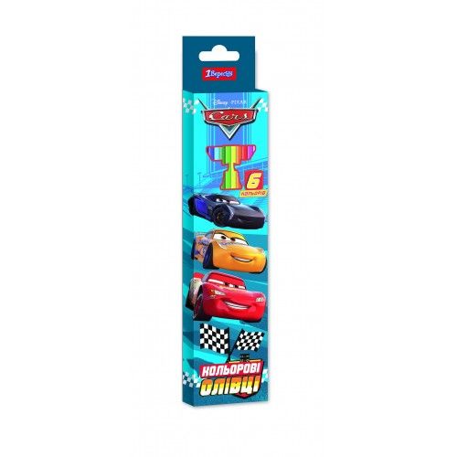 Цветные карандаши 1вересня  6цв 290629 Cars