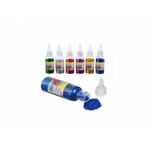 Пудра Screiber ST 5662 Блестки для декоративных работ в бутылочке сухие (микс 6 цветов 40мл)  цена за 1шт